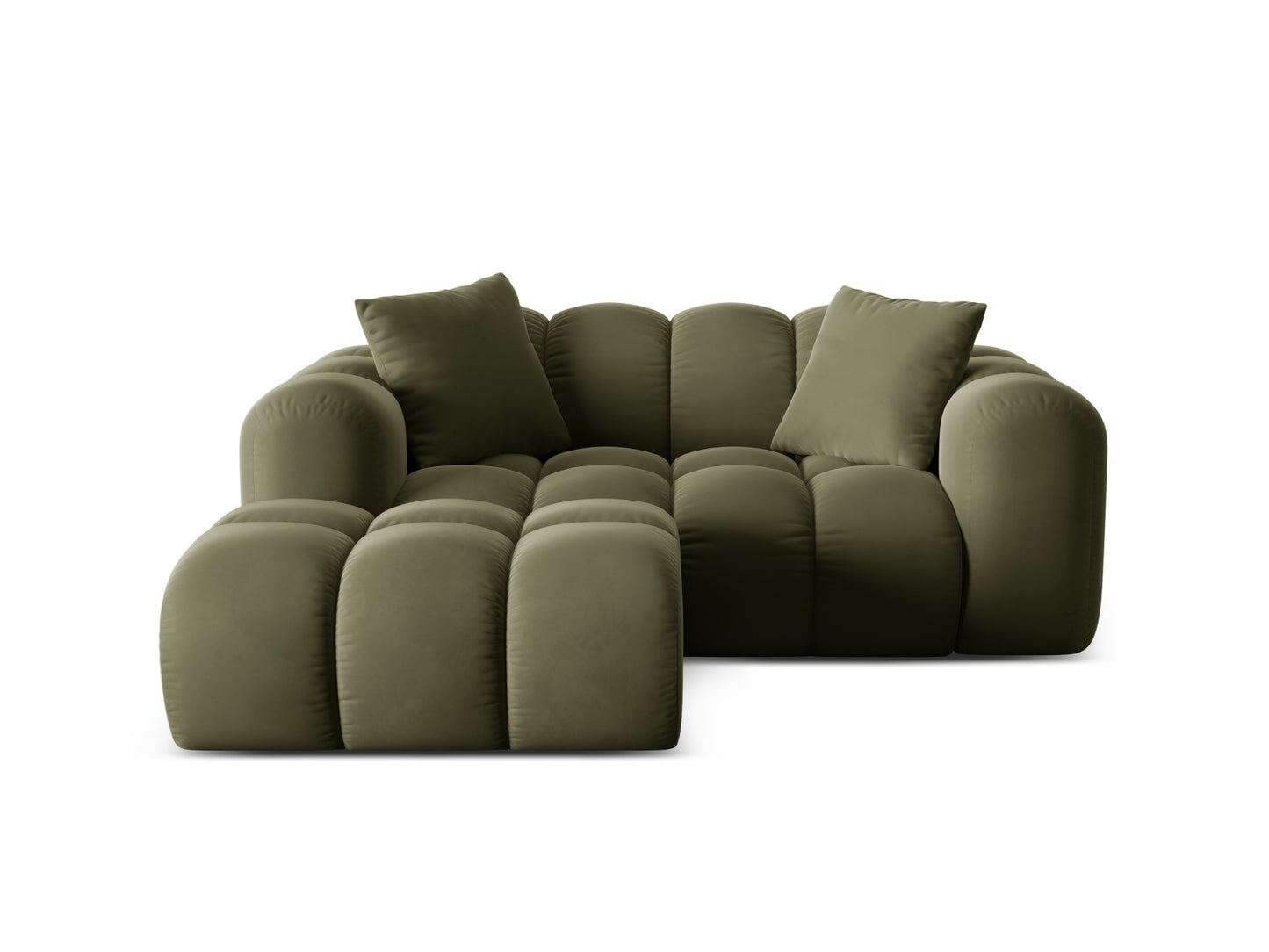 Treno Corner Sofa, 2 Seats, 180x164 cm — Green / Left