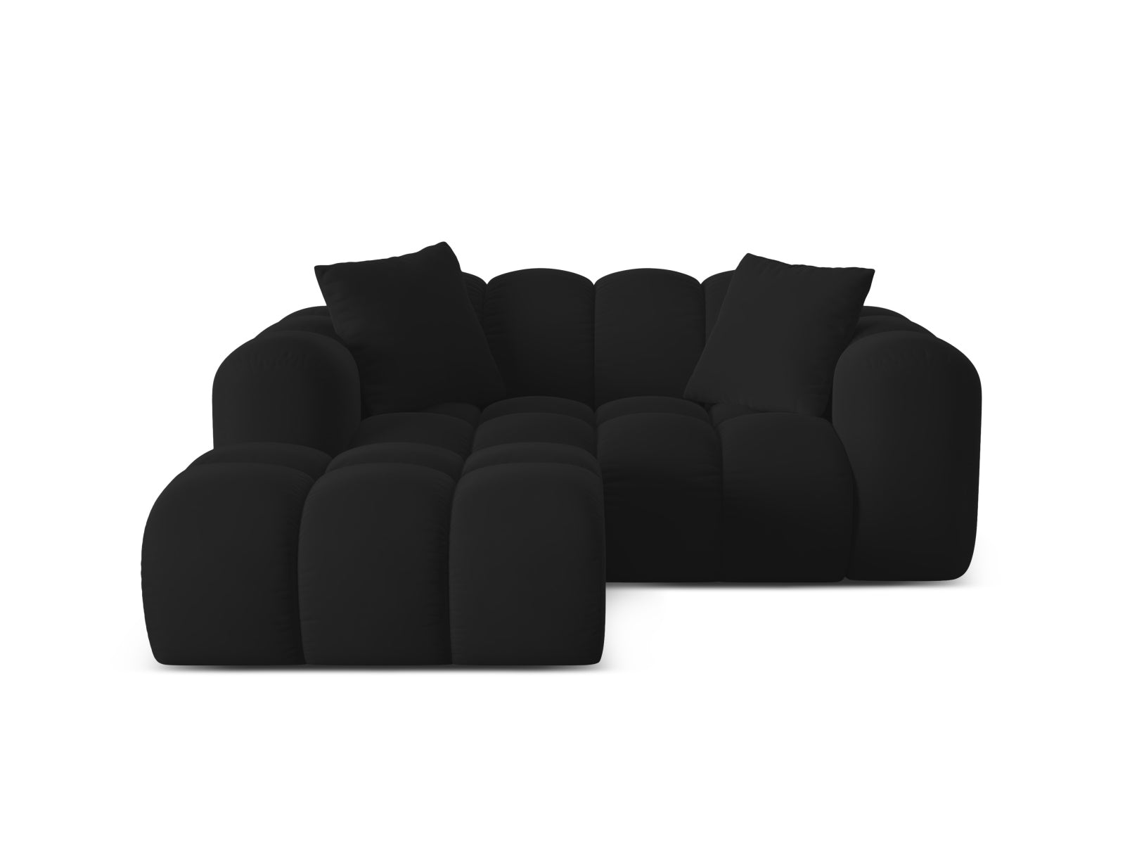 Treno Corner Sofa, 2 Seats, 180x164 cm — Black / Left