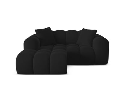 Treno Corner Sofa, 2 Seats, 180x164 cm — Black / Left