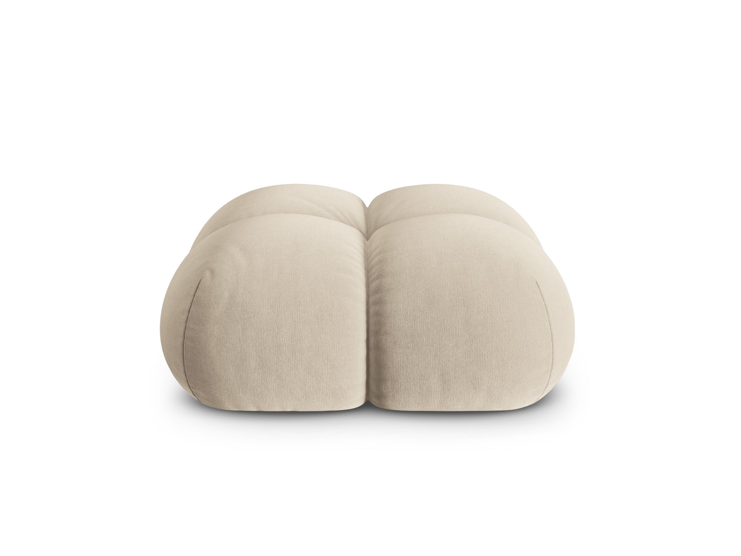 Loretto Pouf, 90x90 cm — Light Beige