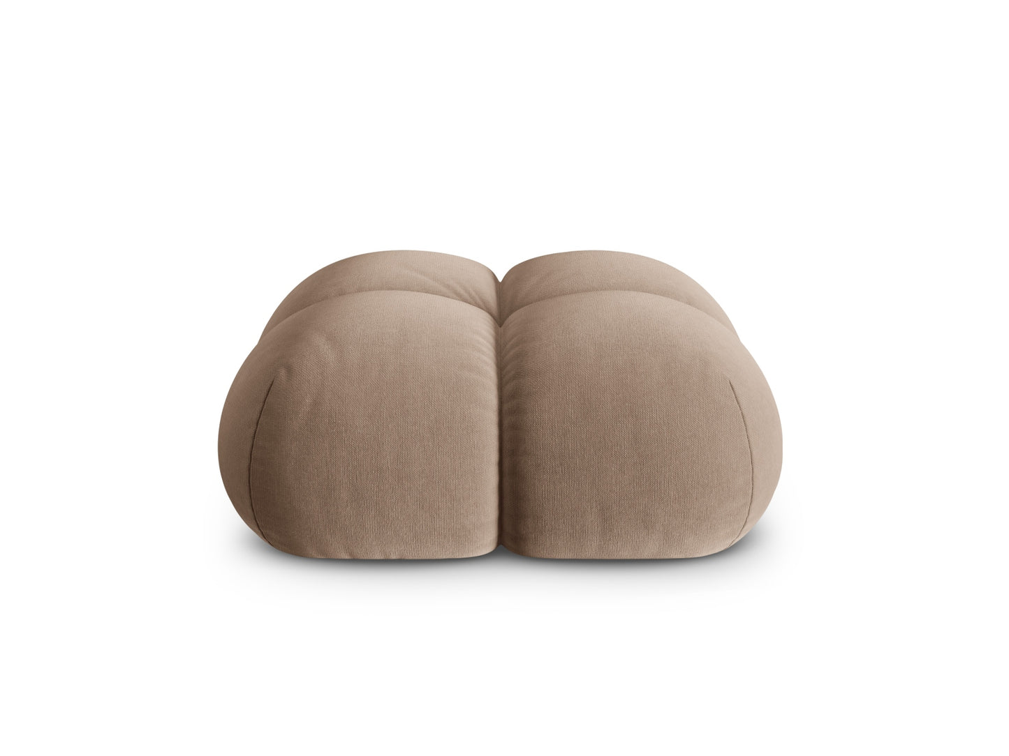 Loretto Pouf, 90x90 cm — Dark Beige
