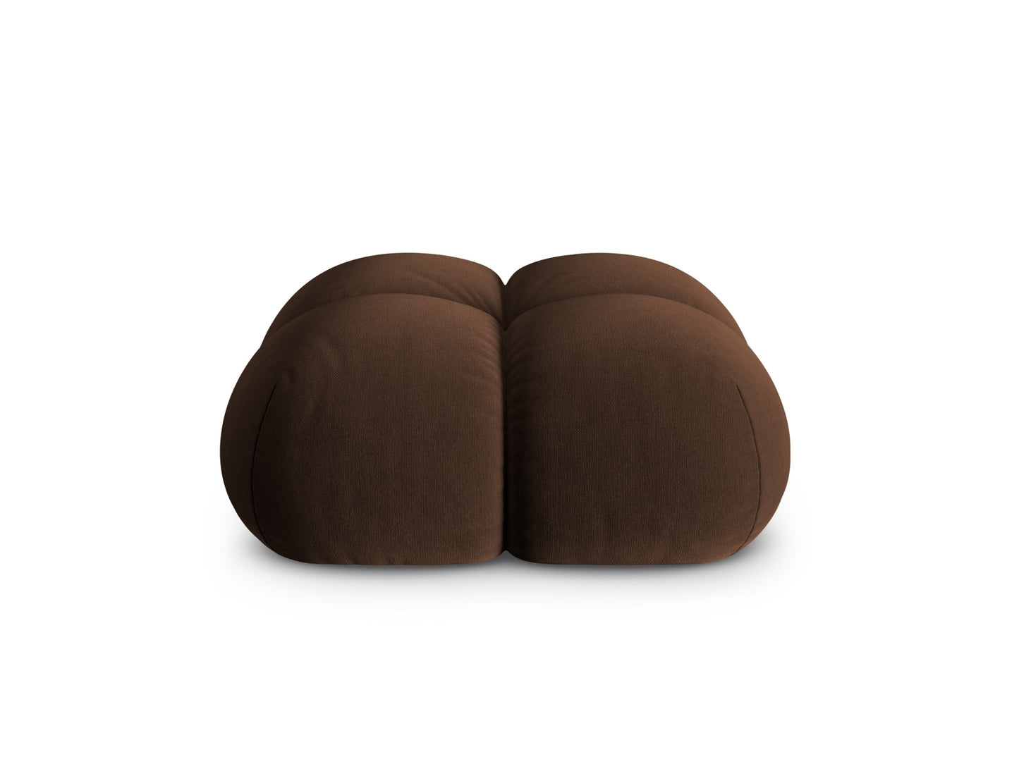 Loretto Pouf, 90x90 cm — Chocolate