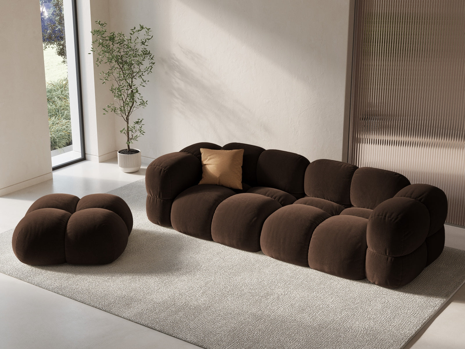 Loretto Pouf, 90x90 cm