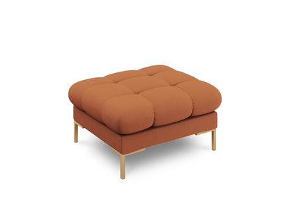 Bali Pouf, 60x60 cm — Brick / Gold Metal