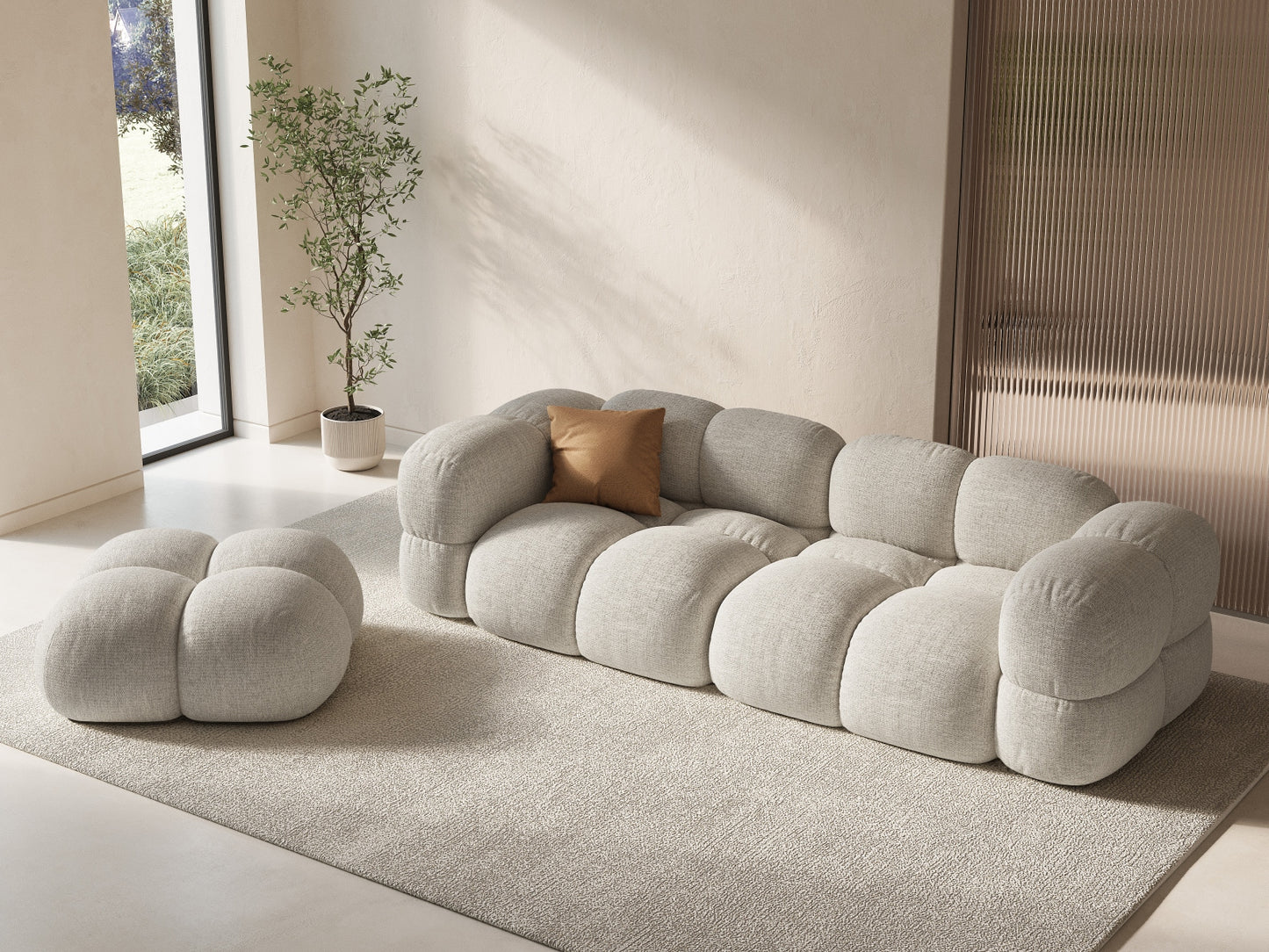 Loretto Pouf, 90x90 cm