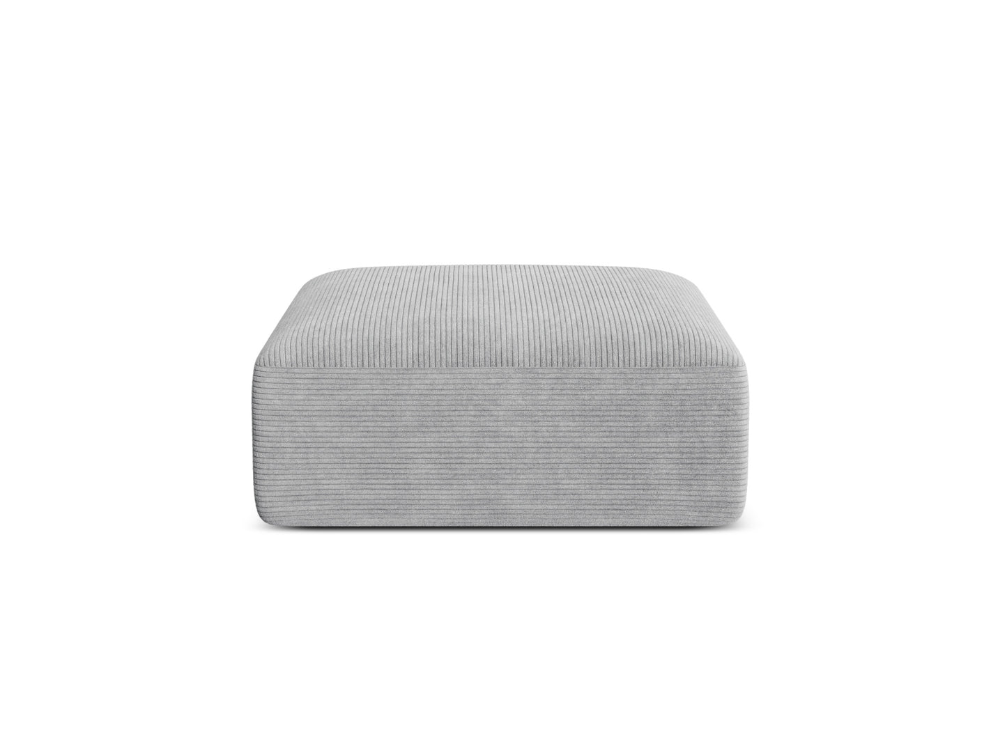 Campi Pouf, 90x90 cm — Silver