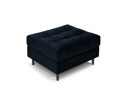 Aspen Pouf, 70x60 cm — Royal Blue / Black Chrome Metal