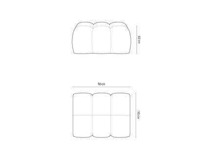 Treno Pouf, 90x70 cm