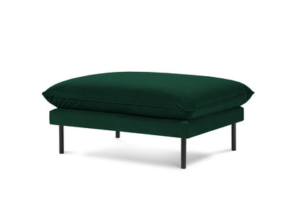 Vienna Pouf, 93x73 cm — Bottle Green / Black Metal
