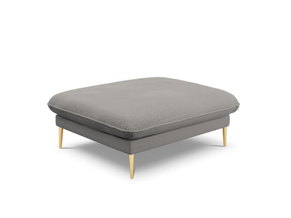 Vienna Pouf, 93x73 cm — Grey / Gold Metal