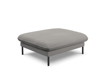 Vienna Pouf, 93x73 cm — Grey / Black Metal