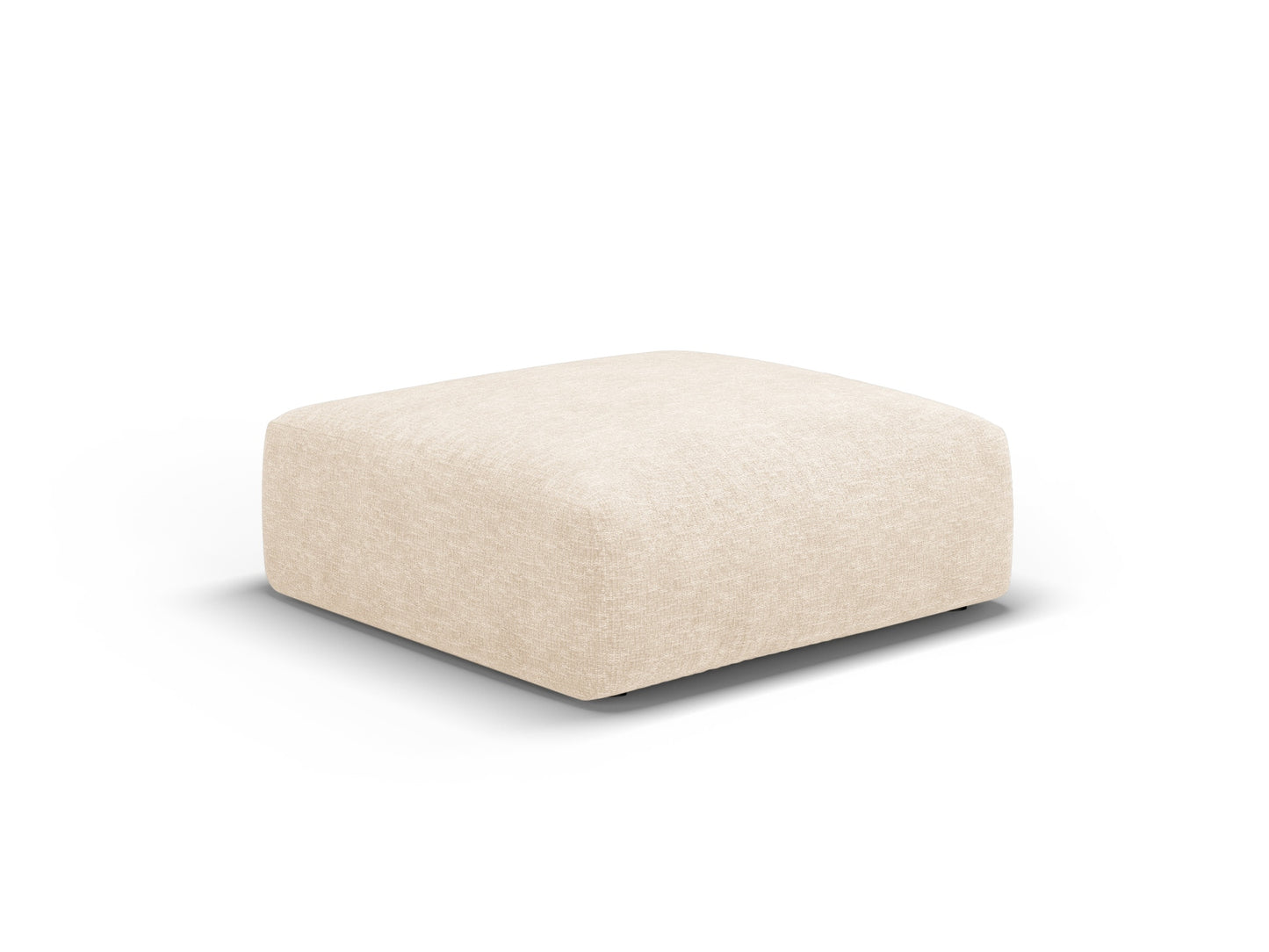 Matera Pouf, 100x80 cm — Light Beige