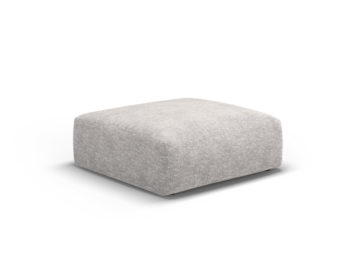 Matera Pouf, 100x80 cm — Light Grey