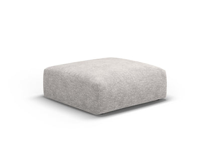 Matera Pouf, 100x80 cm — Light Grey