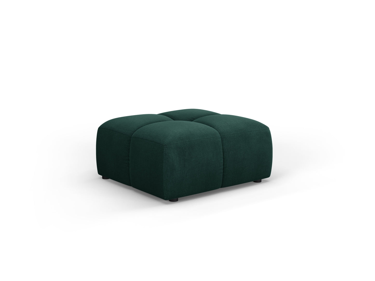 Moritz Pouf, 64x64 cm — Bottle Green