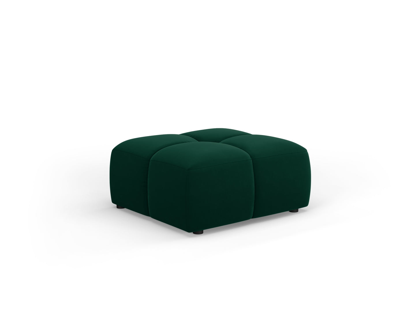 Moritz Pouf, 64x64 cm — Bottle Green
