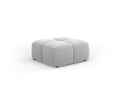 Moritz Pouf, 64x64 cm — Silver