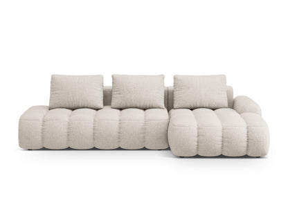 Linz Corner Sofa With Bed Function And Box, 3 Seats, 275x142 cm — Beige / Right