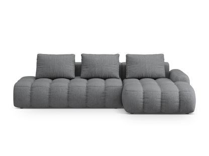 Linz Corner Sofa With Bed Function And Box, 3 Seats, 275x142 cm — Grey / Right