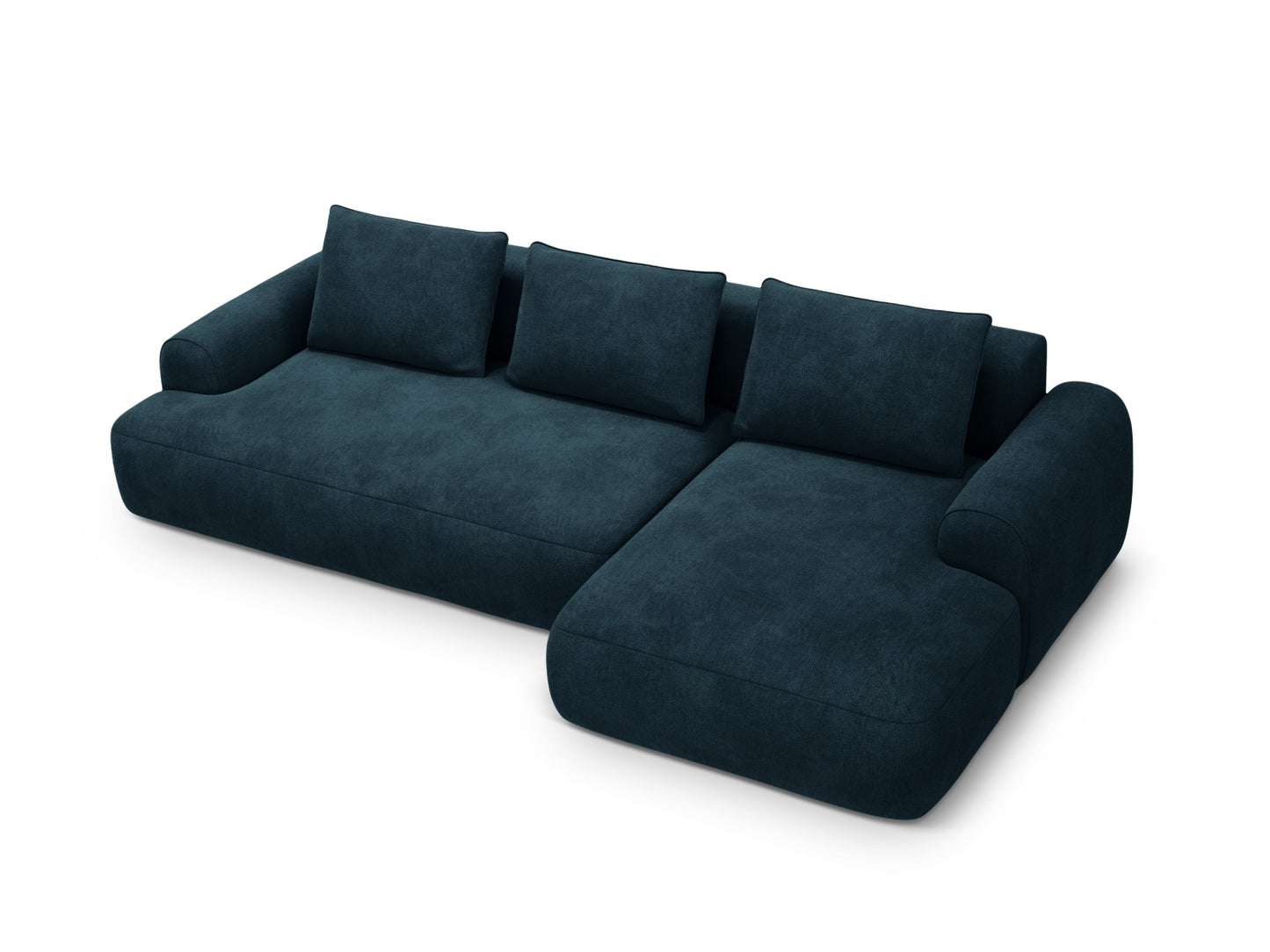 Calma Corner Sofa With Bed Function And Box, 3 Seats, 275x142 cm — Deep Petrol / Right