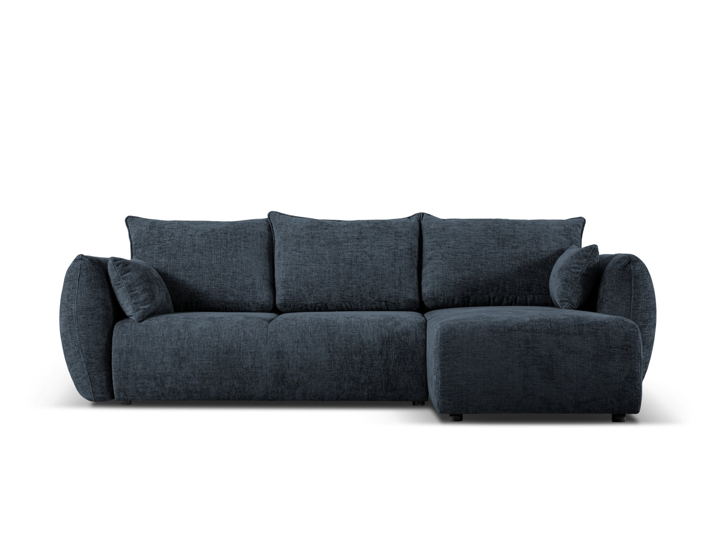 Matera Corner Sofa With Bed Function And Box, 4 Seats, 253x173 cm — Royal Blue / Right