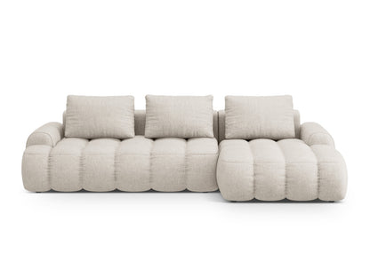 Linz Corner Sofa With Bed Function And Box, 3 Seats, 275x142 cm — Beige / Right