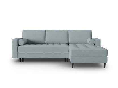 Aspen Corner Sofa With Bed Function And Box, 5 Seats, 240x175 cm — Blue / Right