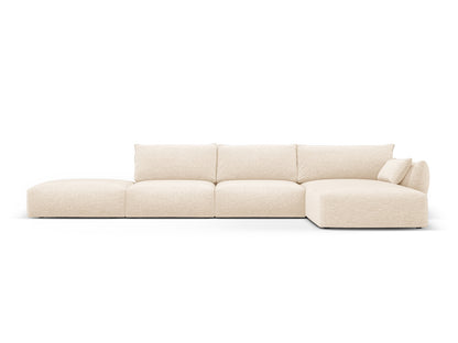 Matera Corner Sofa, 5 Seats, 364x171 cm — Light Beige / Right