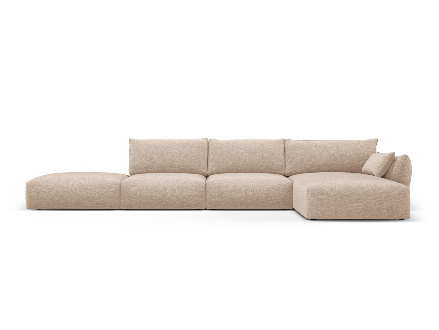 Matera Corner Sofa, 5 Seats, 364x171 cm — Beige / Right