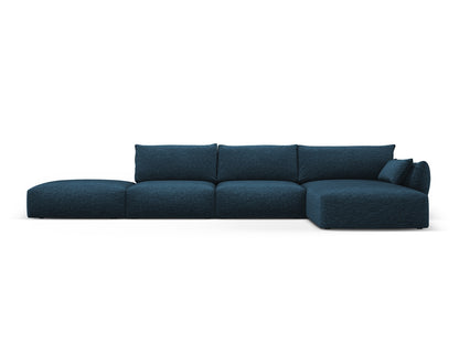 Matera Corner Sofa, 5 Seats, 364x171 cm — Royal Blue / Right