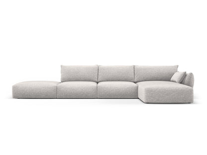 Matera Corner Sofa, 5 Seats, 364x171 cm — Light Grey / Right