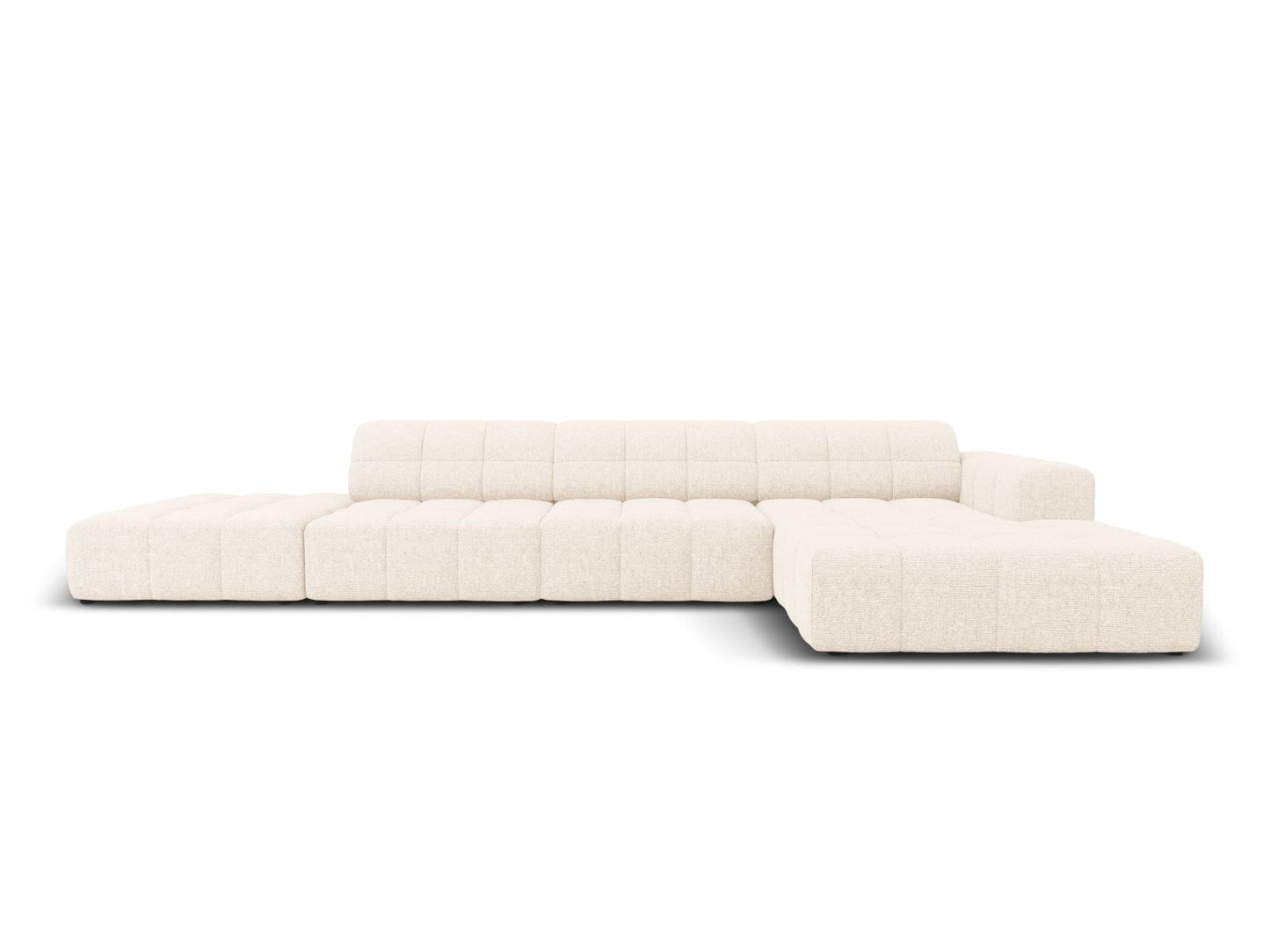 Chicago Corner Sofa, 5 Seats, 348x167 cm — Light Beige / Right