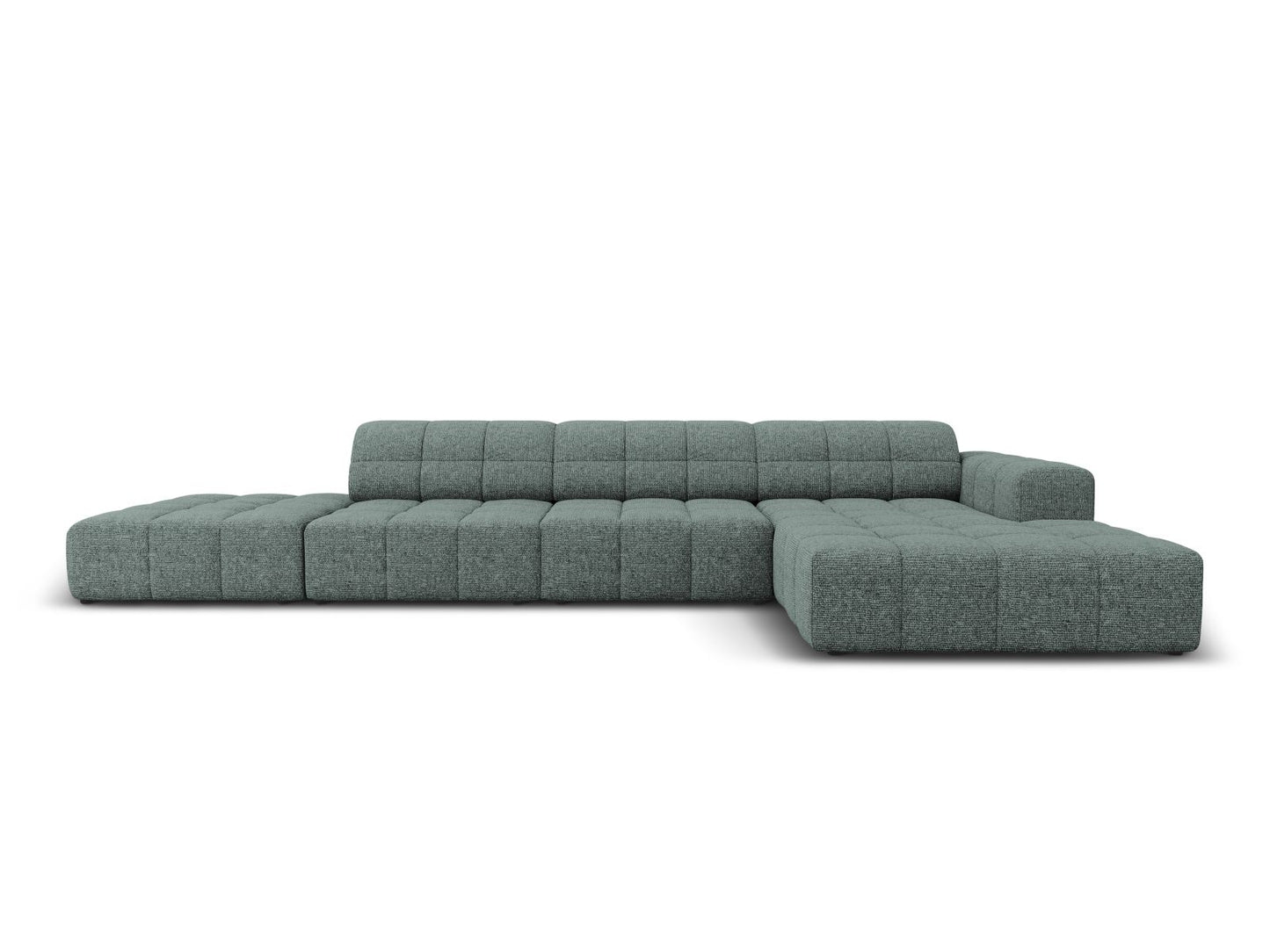 Chicago Corner Sofa, 5 Seats, 348x167 cm — Petrol / Right