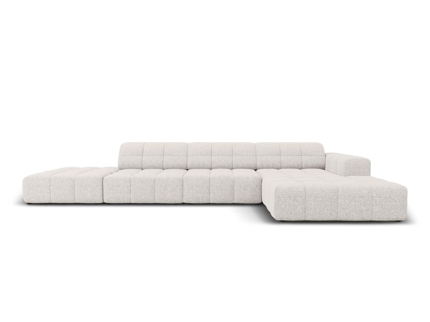 Chicago Corner Sofa, 5 Seats, 348x167 cm — Light Grey / Right
