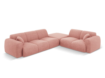 Nolio Corner Sofa, 4 Seats, 315x250 cm — Pink / Right