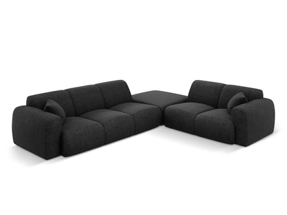 Nolio Corner Sofa, 4 Seats, 315x250 cm — Black / Right