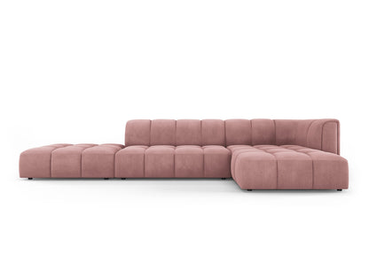 Moritz Modular Corner Sofa, 5 Seats, 323x160 cm — Pink / Right