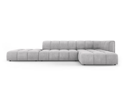 Moritz Modular Corner Sofa, 5 Seats, 323x160 cm — Light Grey / Right