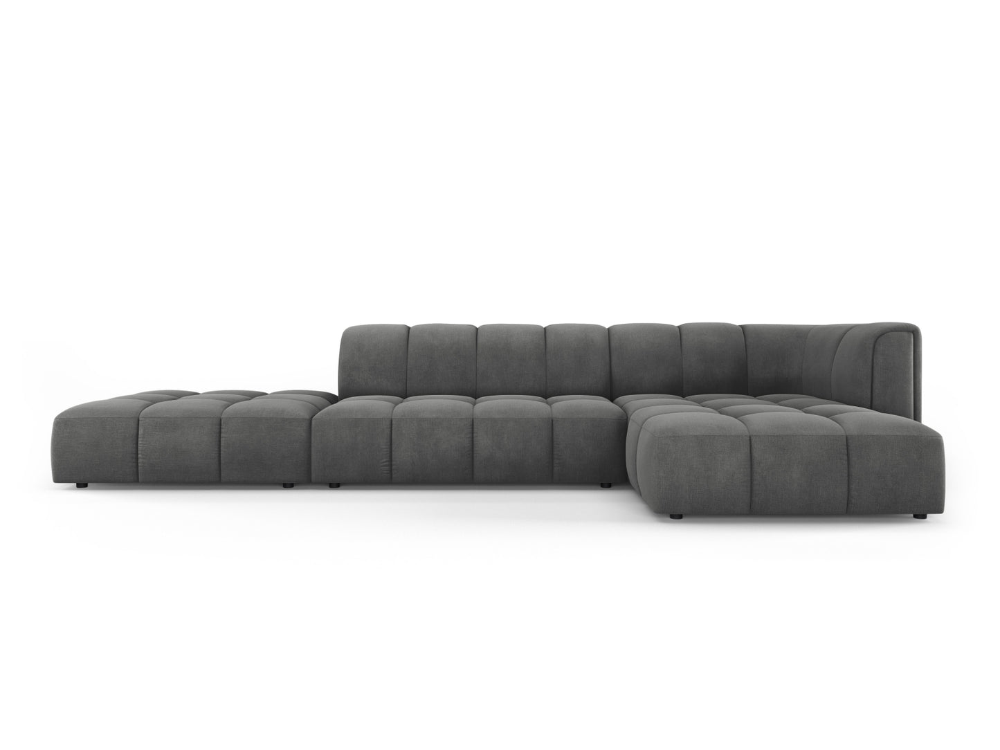 Moritz Modular Corner Sofa, 5 Seats, 323x160 cm — Dark Grey / Right