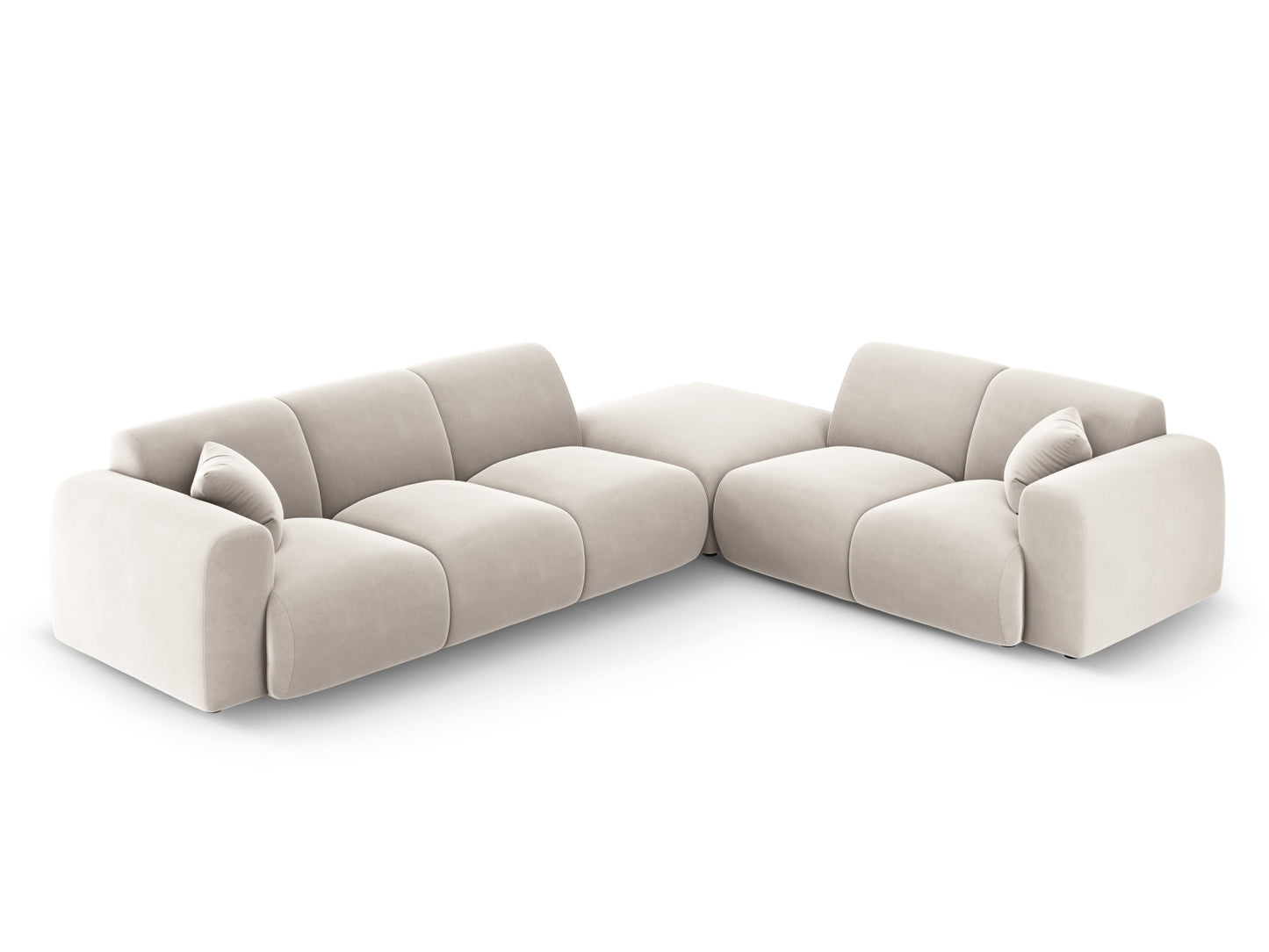 Nolio Corner Sofa, 4 Seats, 315x250 cm — Light Beige / Right