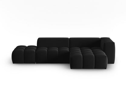 Verona Modular Corner Sofa, 4 Seats, 265x145 cm — Black / Right