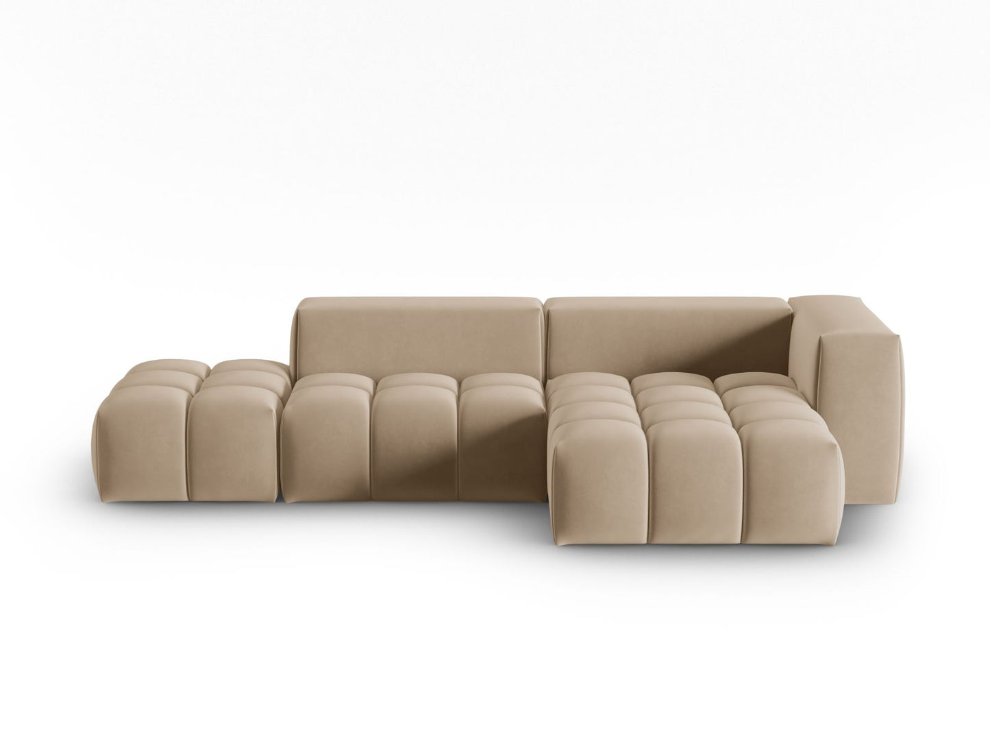 Verona Modular Corner Sofa, 4 Seats, 265x145 cm — Sand / Right