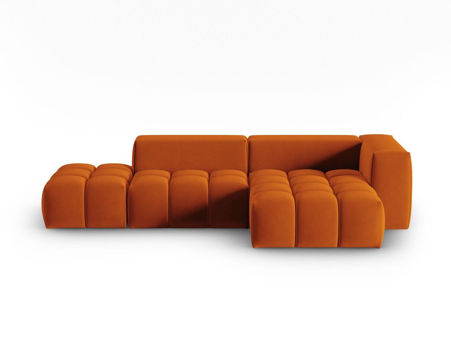 Verona Modular Corner Sofa, 4 Seats, 265x145 cm — Terracotta / Right