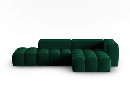 Verona Modular Corner Sofa, 4 Seats, 265x145 cm — Bottle Green / Right