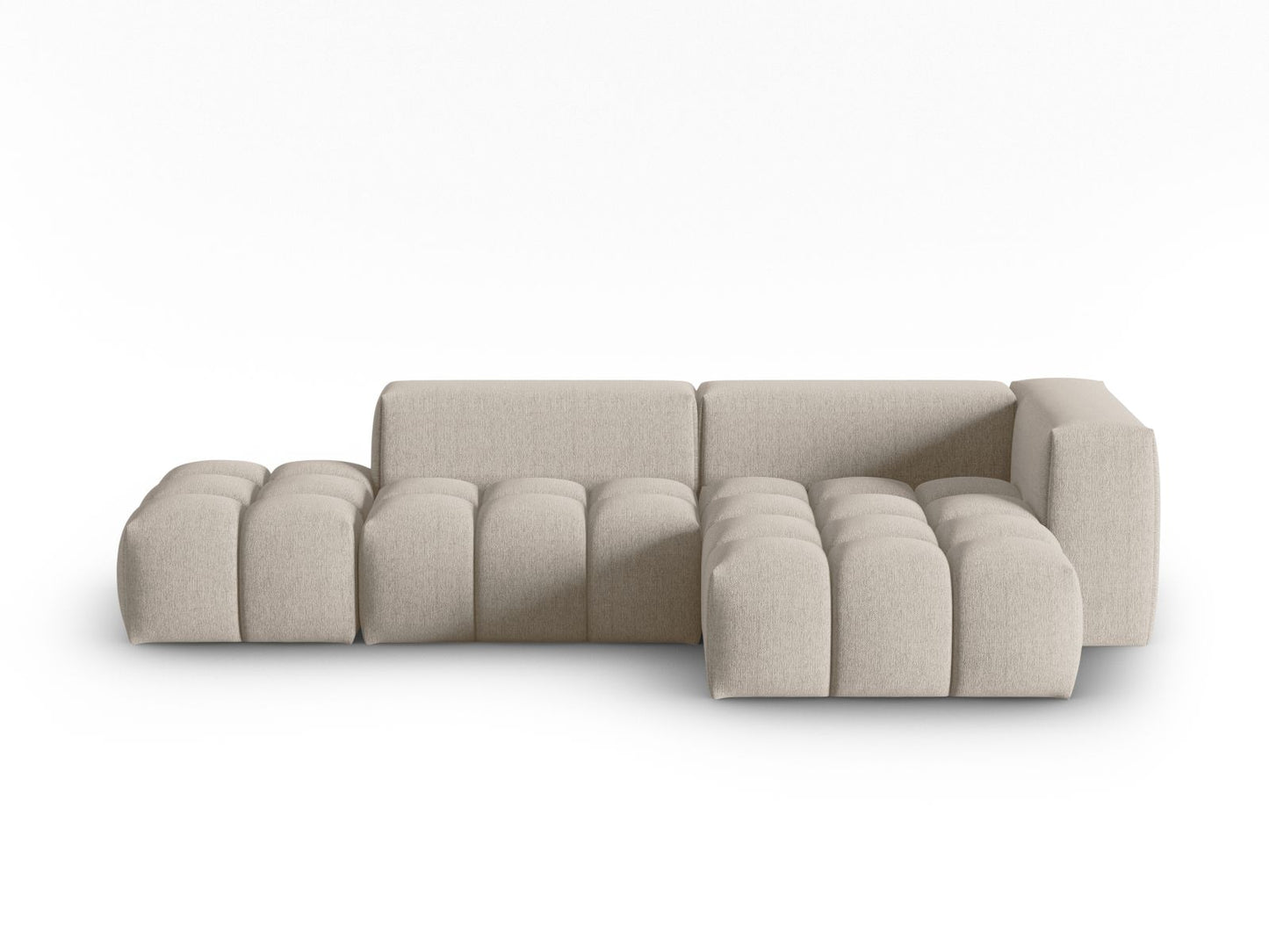 Verona Modular Corner Sofa, 4 Seats, 265x145 cm — Sand / Right