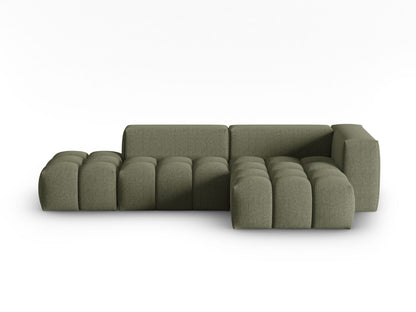 Verona Modular Corner Sofa, 4 Seats, 265x145 cm — Dark Olive Green / Right
