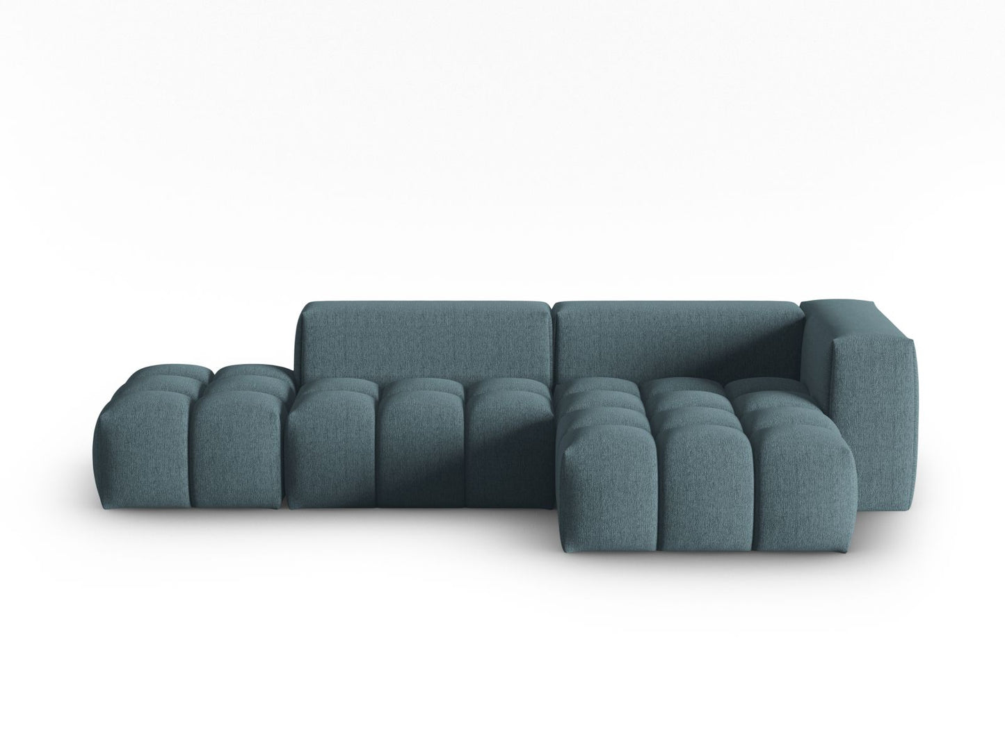 Verona Modular Corner Sofa, 4 Seats, 265x145 cm — Light Blue / Right