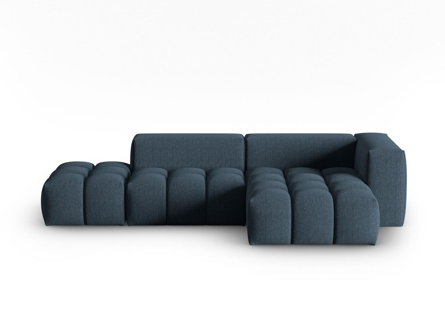 Verona Modular Corner Sofa, 4 Seats, 265x145 cm — Dark Blue / Right