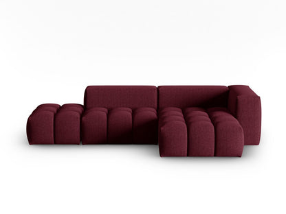 Verona Modular Corner Sofa, 4 Seats, 265x145 cm — Burgundy / Right