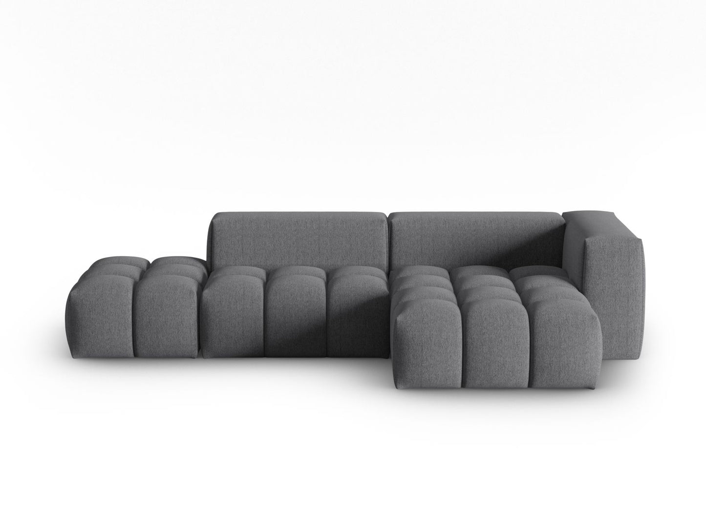 Verona Modular Corner Sofa, 4 Seats, 265x145 cm — Grey / Right